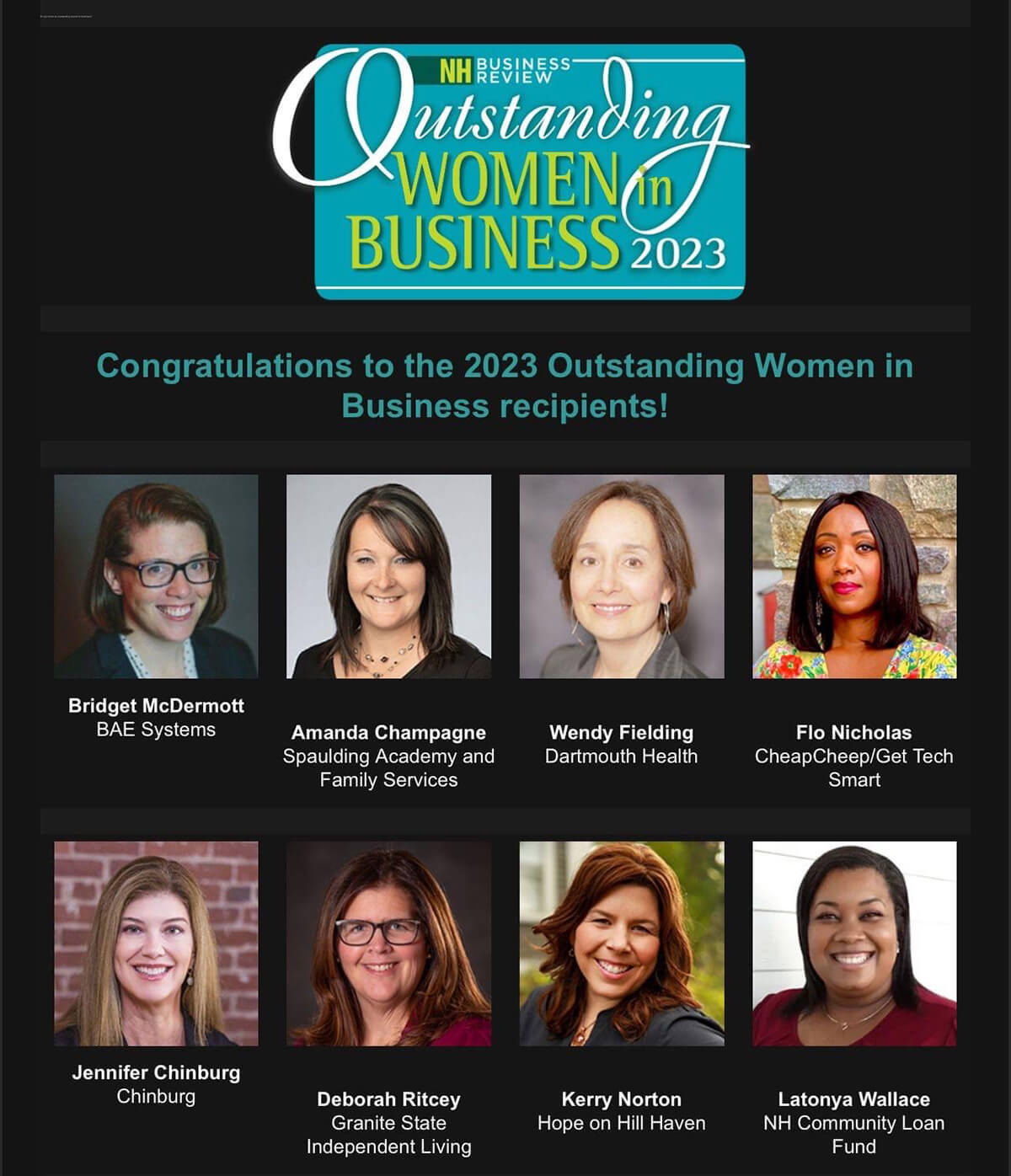 Outstanding Women in Business - 2023 - BAPOC-NH